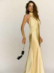 Dorcas Silk Dress - Blonde