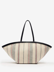 Lucia Tote Bag - Multi Stripe Canvas
