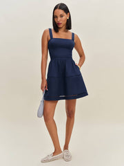 Everett Mini Linen Dress - Danube
