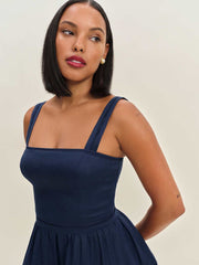Everett Mini Linen Dress - Danube