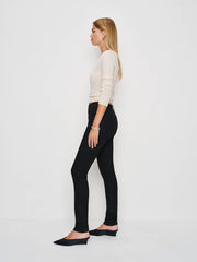 Christina Mid Rise Super Stretch Skinny Jeans - Black
