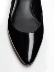 Kimberly Pump - Black Leather