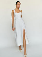 Petites Tala Linen Dress - White
