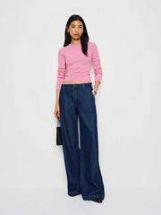 Lian Cashmere Crew Sweater - Taffy