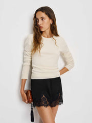 Lian Cashmere Crew Sweater - Gossamer