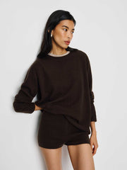 Effie Cashmere Micro Short - Mole