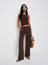 Gisele Low Rise Pant - Cafe