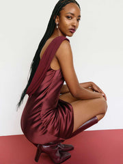 Jonelle Silk Dress - Romance