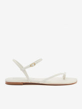 Oceane Flat Sandal - White Leather