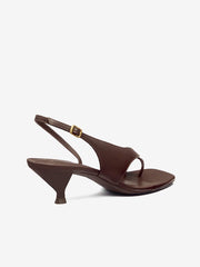 Marnie Heeled Sandal - Espresso Leather