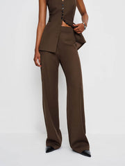 Vida High Rise Pant - Brown