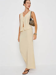 Olivia Knit Two Piece - Custard