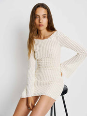 Ezra Knit Dress - White
