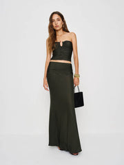 Amir Knit Two Piece - Dark Green