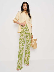 Gale Sheer Mid Rise Bias Pant - Lovebird