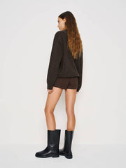Fabian Regenerative Wool Crew - Espresso