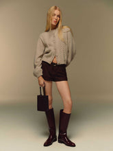 Cobel Regenerative Wool Cardigan - Linen Cable
