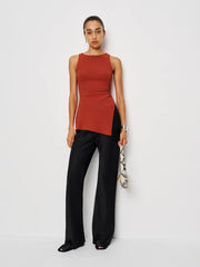 Walker Knit Top - Sundried Tomato