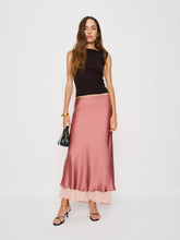 Marcia Silk Skirt - Dried Rose