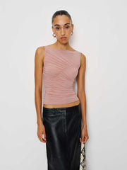 Rosie Knit Top - Blush