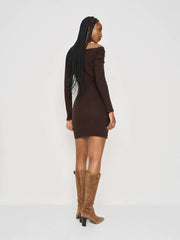 Elio Knit Dress - Mole