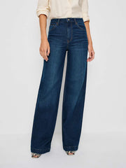 Bex Super Stretch High Rise Wide Leg Short Jeans - Wheeler