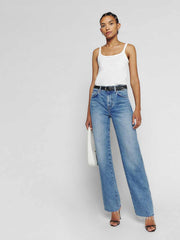 Val 90s Mid Rise Straight Long Jeans - Colorado