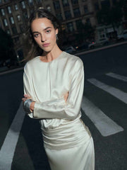 Esmee Silk Dress - Ivory