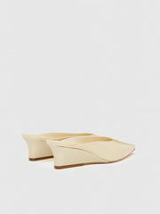 Marilyn Wedge Mule - Cream Puff Patent