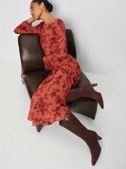 Tatyana Knee Boot - Espresso Suede