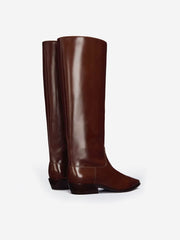 Dominique Knee Boot - Syrup Leather