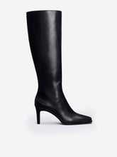Claudette Knee Boot - Black Leather