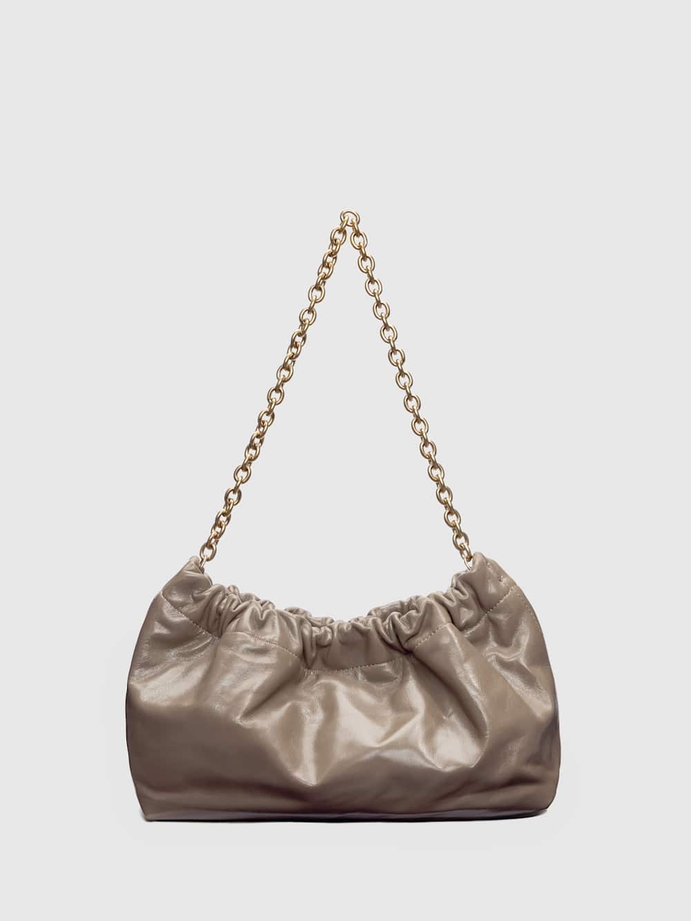 Dahlia Shoulder Bag - Taupe Leather