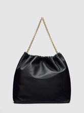 Dahlia Tote Bag - Black Leather