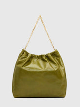 Dahlia Tote Bag - Apple Green Leather
