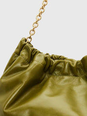 Dahlia Tote Bag - Apple Green Leather