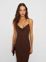 Drina Dress - Cafe