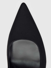 Joelle Heeled Pump - Black Satin