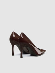 Joelle Heeled Pump - Rum Raisin Patent