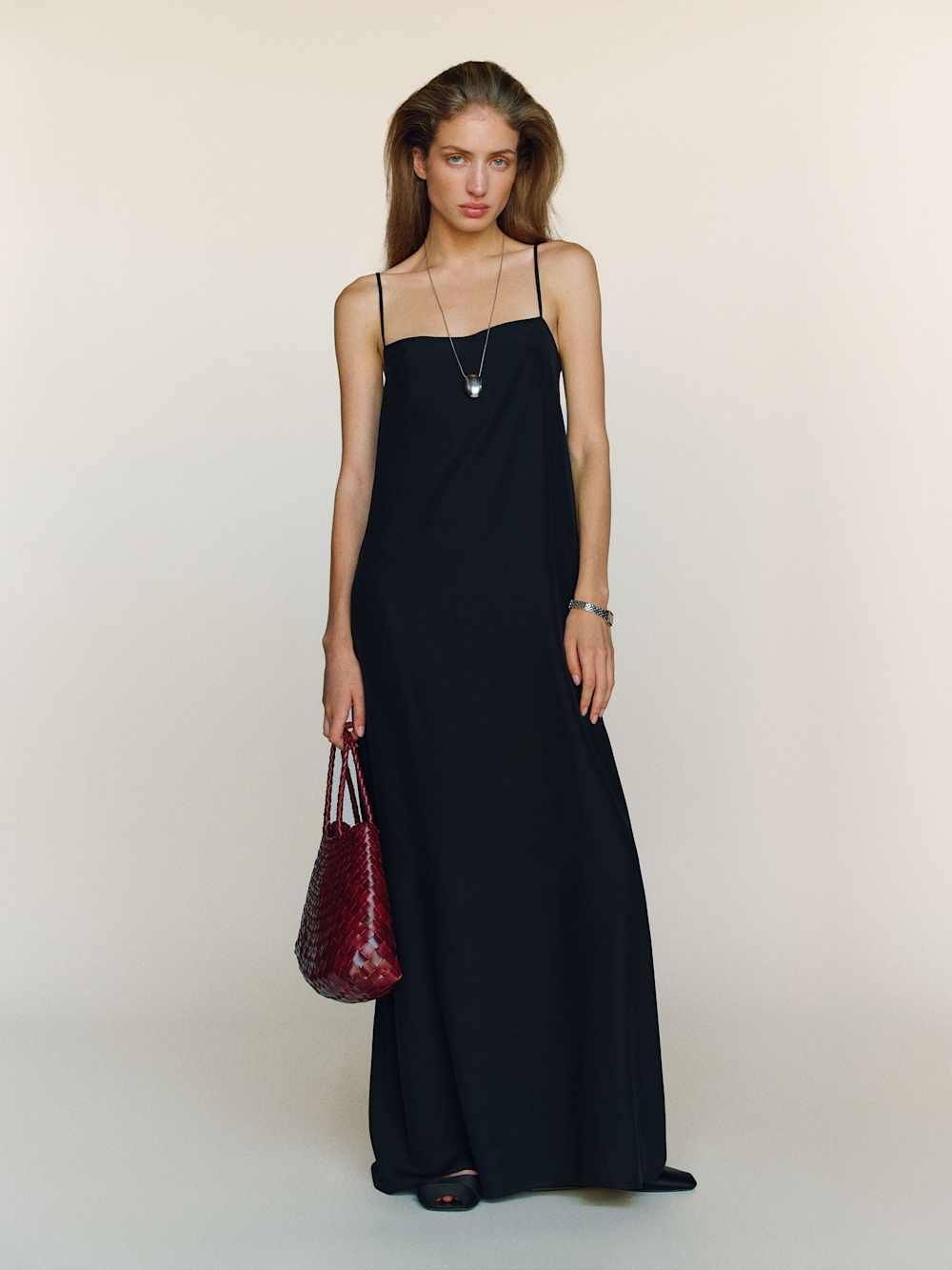 Glenna Silk Dress - Black
