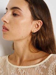 Mabel Earrings - Gold Onyx
