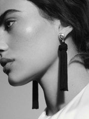 Dolores Tassel Earrings - Silver