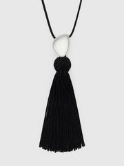 Dolores Tassel Necklace - Silver