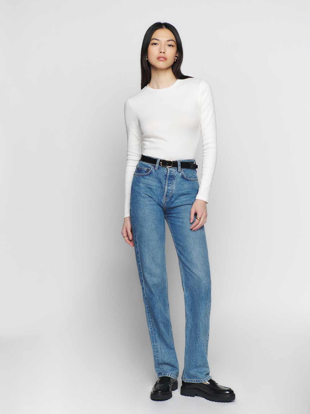 Davy Long Sleeve Crewneck Tee - Ivory