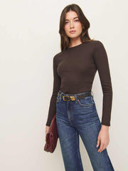 Davy Long Sleeve Crewneck Tee - Mole