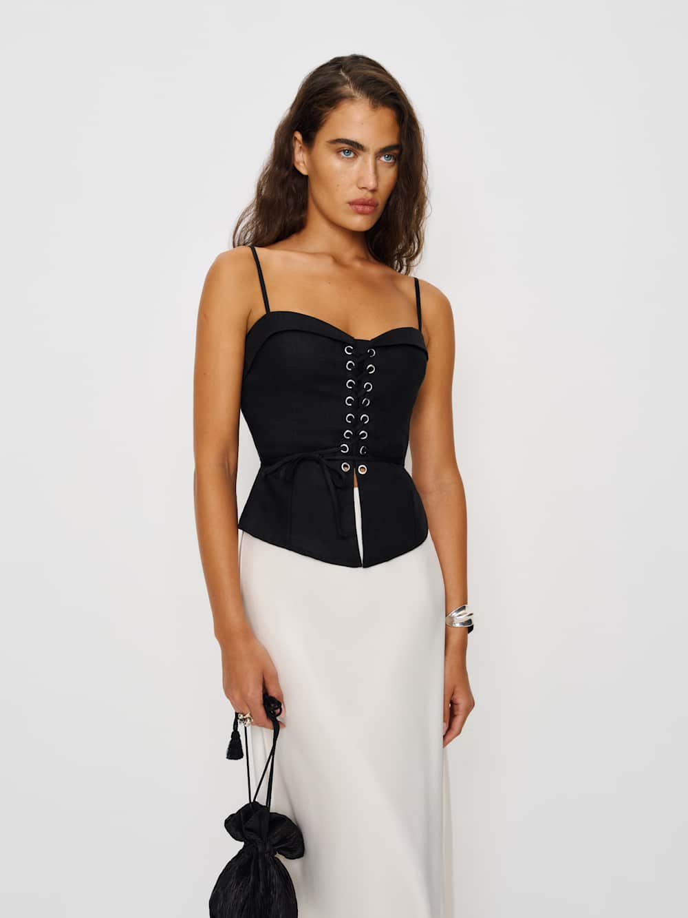 Clayten Linen Top - Black