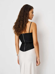 Clayten Linen Top - Black