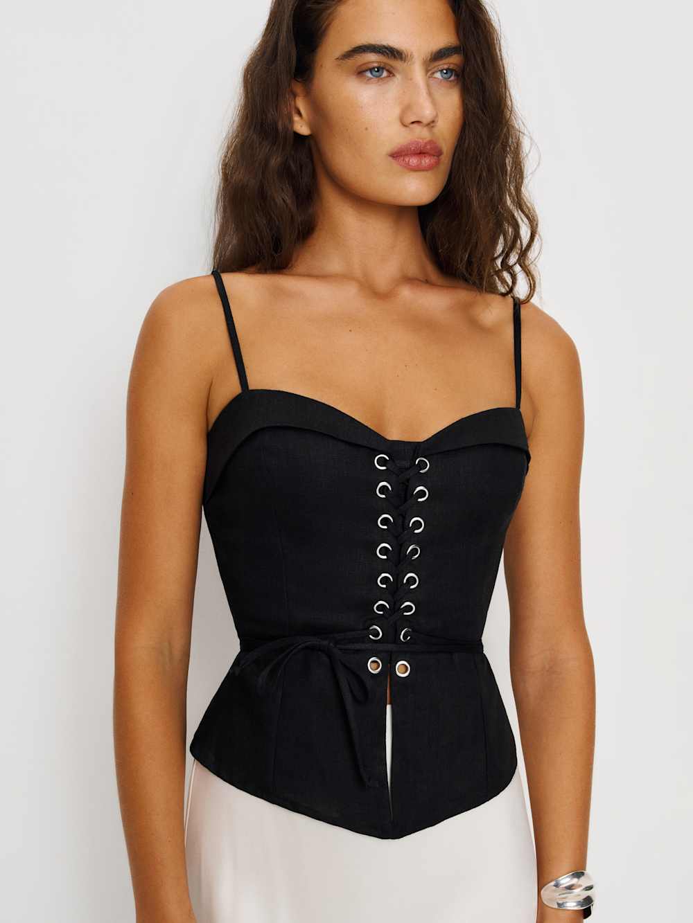 Clayten Linen Top - Black