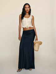 Kiera Linen Top - Sugar