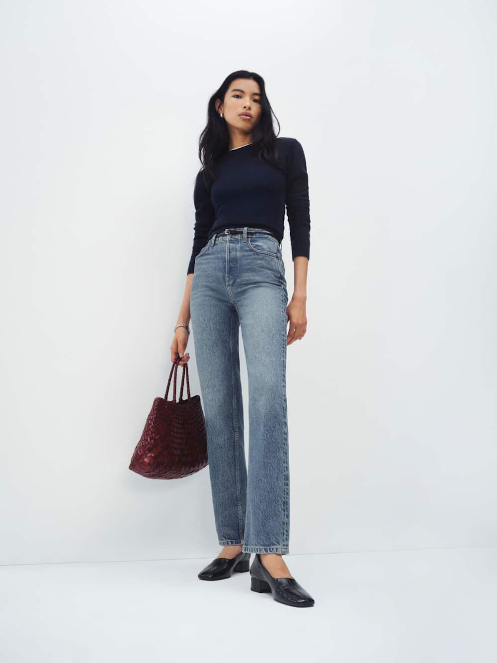 Cynthia High Rise Straight Jeans - Colorado